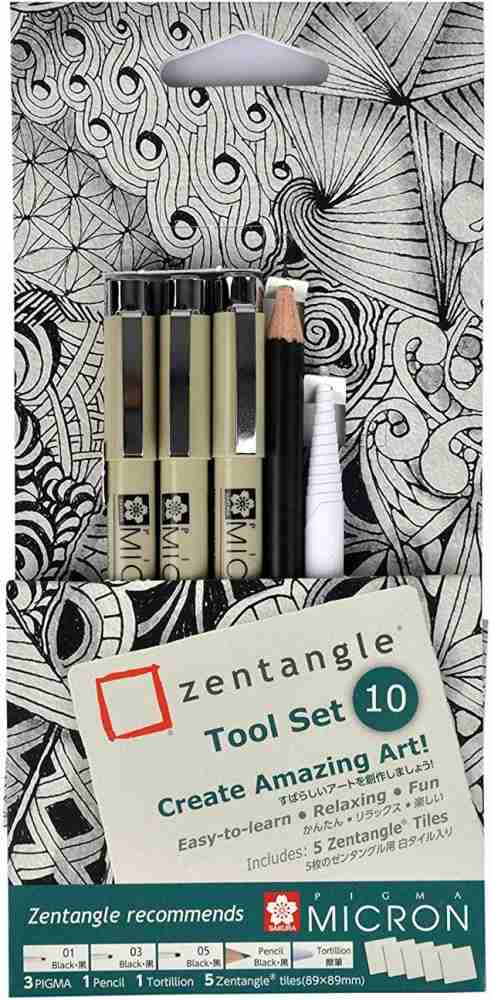 SAKURA Zentangle Tool Set -10 (Pigma Micron pens