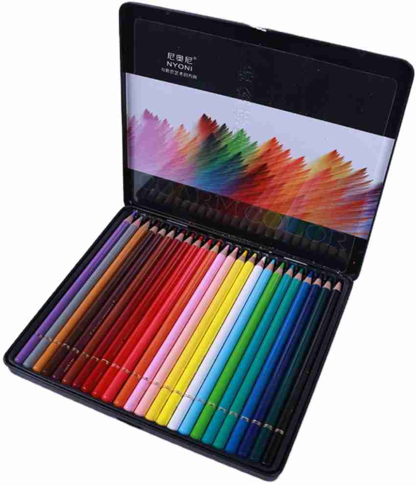 Deli 24 Professional Colored Pencil Set Pencils Water Soluble