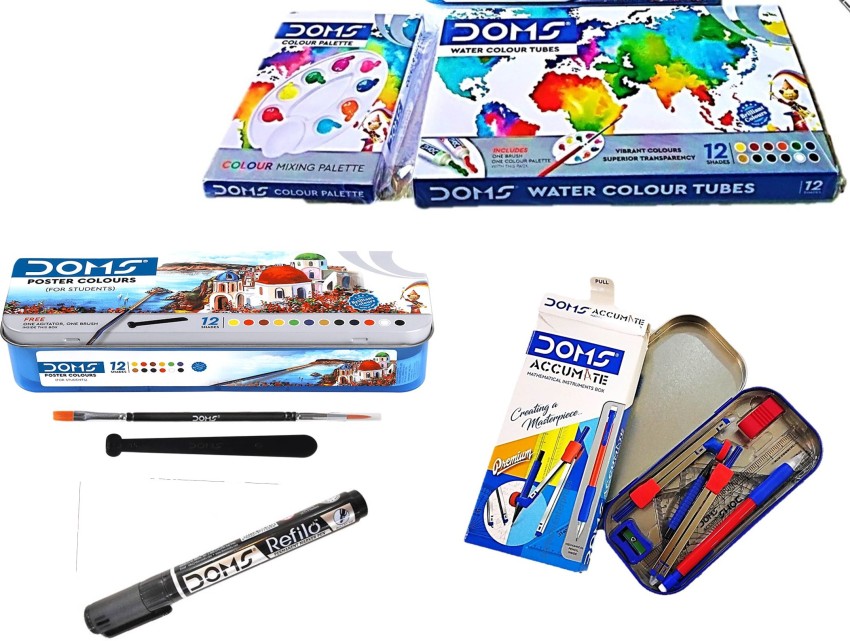 DOMS Water Colour & Utility Complete Painting Kit - Water  Colour tubes Art Set by Jeeteshi Enterprises