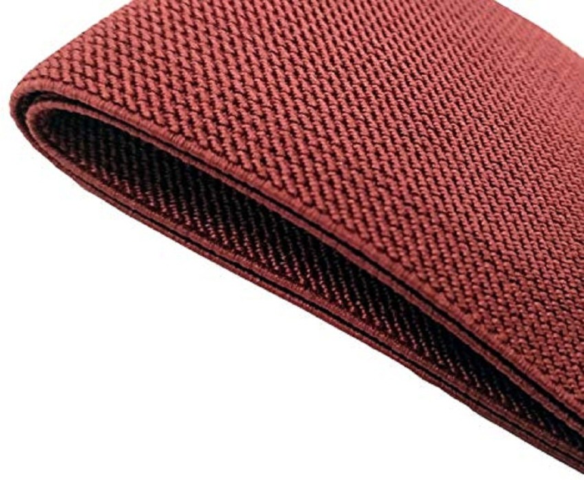 Maroon Velcro Fabric Belt