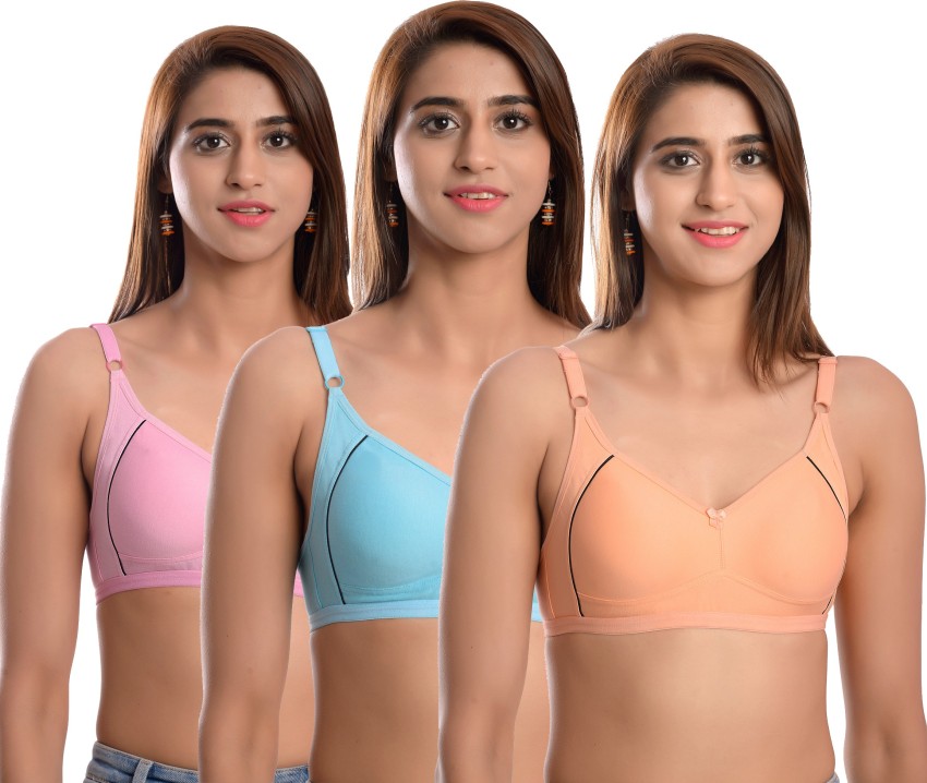 zagreb BSW-3p Women Full Coverage Lightly Padded Bra - Buy zagreb BSW-3p  Women Full Coverage Lightly Padded Bra Online at Best Prices in India