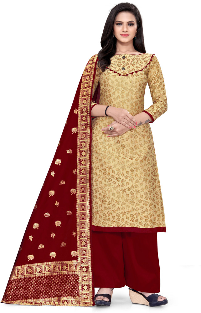 Kimisha Brocade Self Design Salwar Suit Material Price in India Buy Kimisha Brocade Self Design Salwar Suit Material online at Flipkart