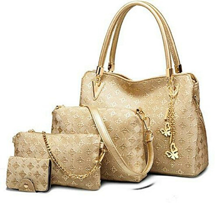 Buy VEZELA Women Gold Shoulder Bag Golden Online Best Price in
