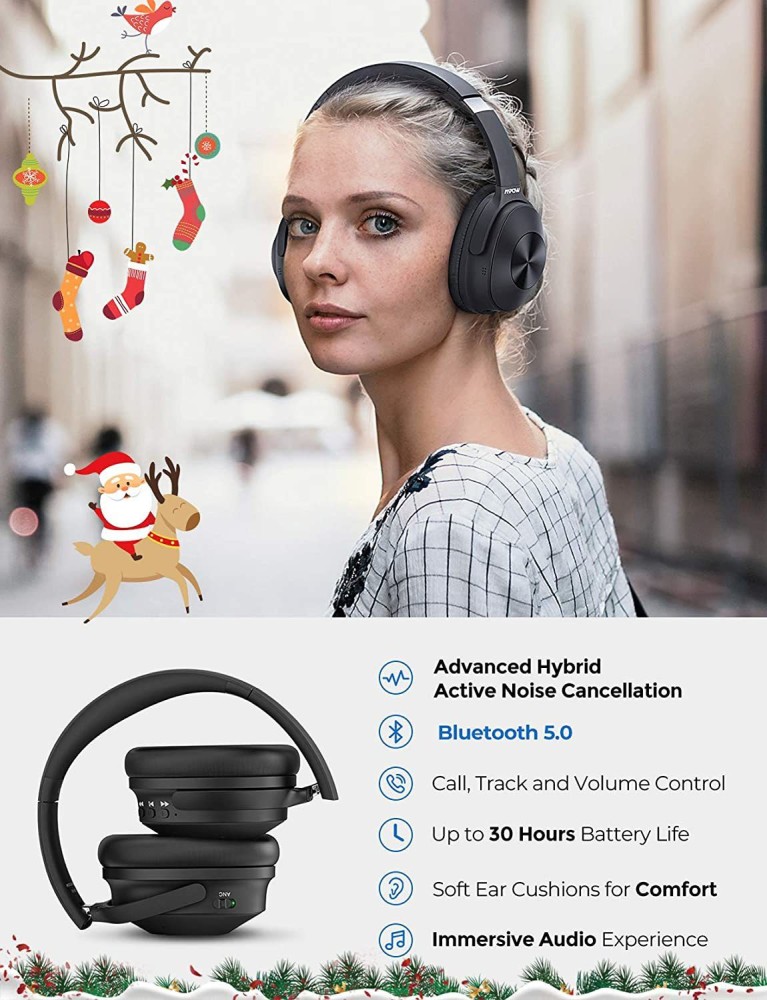 Mpow H5 Active Noise Cancelling Headphones ANC Over Ear Wireless