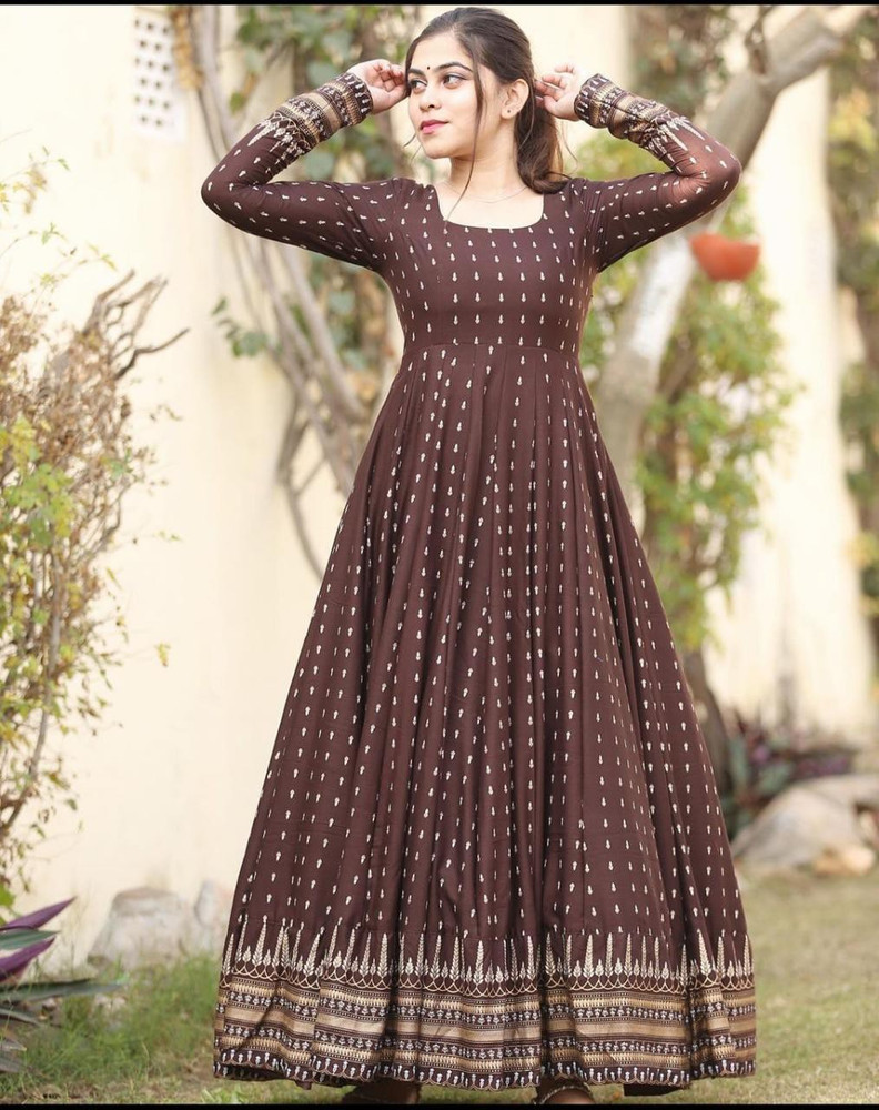 SKIRTSVILLA Women Printed Anarkali Kurta Buy SKIRTSVILLA Women