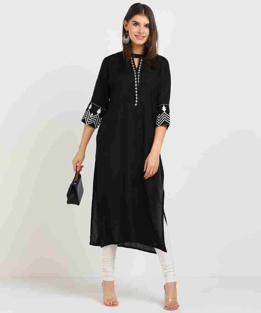 Libas black outlet kurti