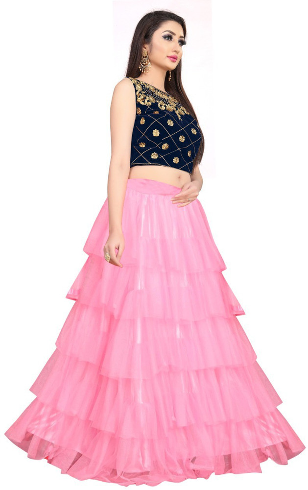 Ruffle Lehenga Choli | Buy Western Ruffle Lehenga Online – Indian Rani