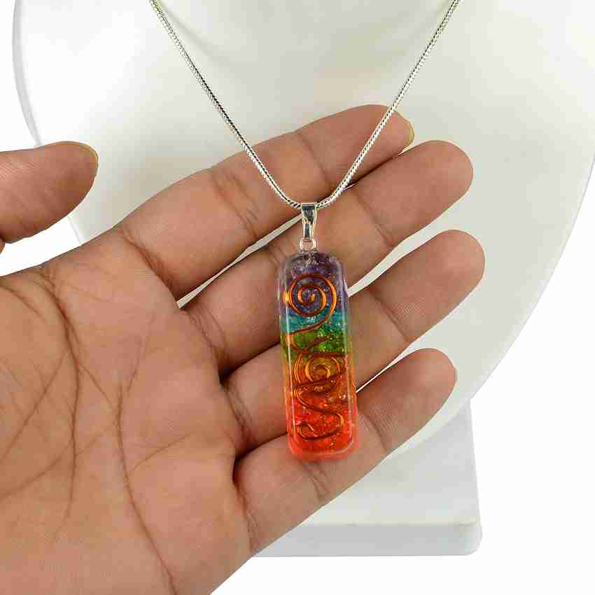 REIKI CRYSTAL PRODUCTS Natural 7 Chakra Orgone Pendant Locket with Chain for Unisex Amethyst Carnelian Lapis Lazuli Citrine Quartz Jade Crystal Pendant Price in India Buy REIKI CRYSTAL PRODUCTS Natura...