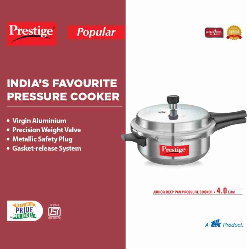 Prestige Popular 4 L Outer Lid Pressure Cooker Price in India Buy Prestige Popular 4 L Outer Lid Pressure Cooker online at Flipkart