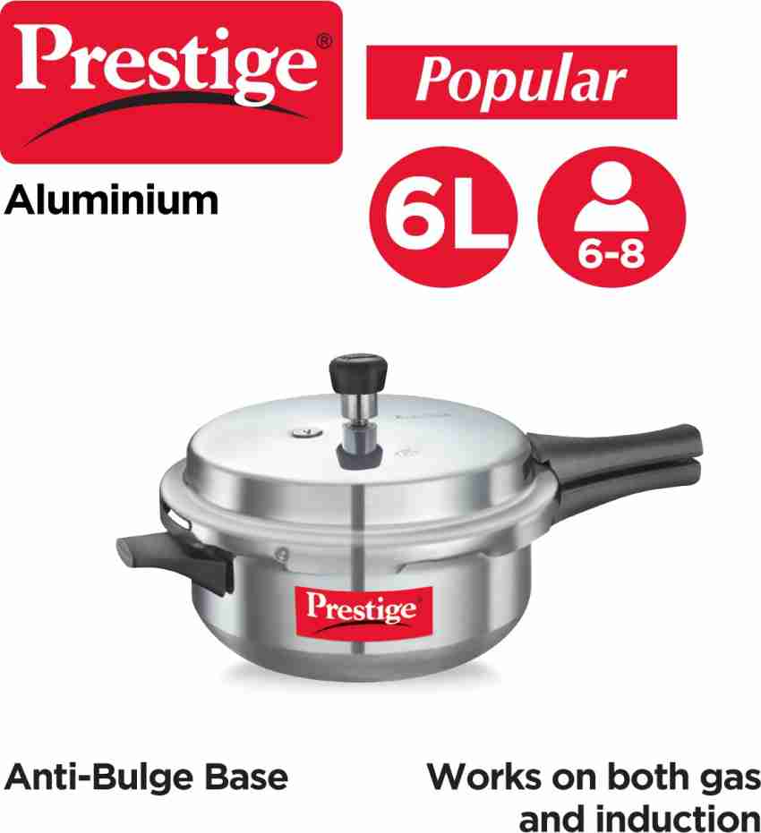 Prestige stainless steel 6 deals litre pressure cooker