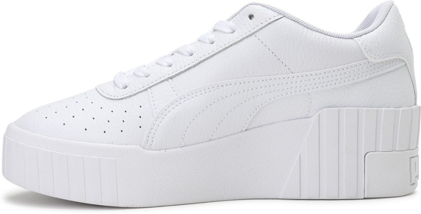 Puma cali 2025 wedge white black