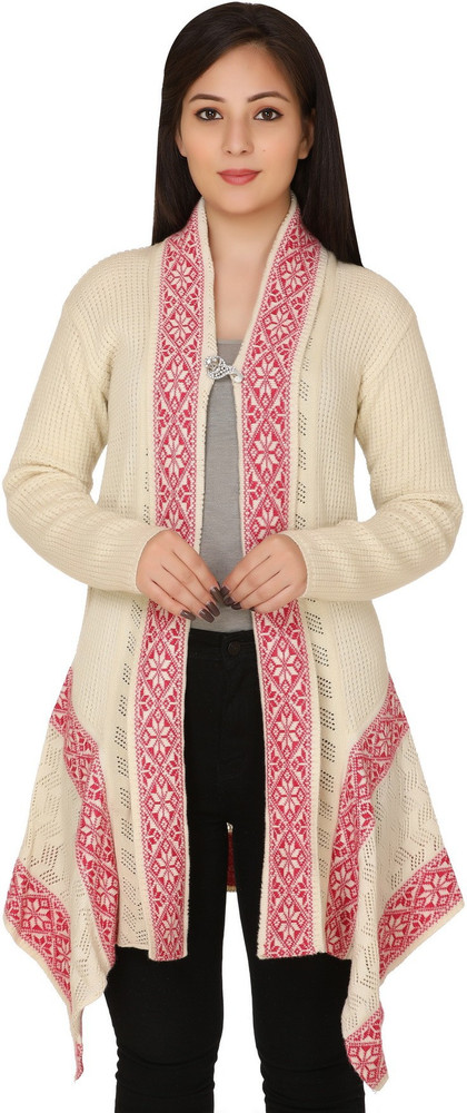 Long woolen shrug for ladies shop
