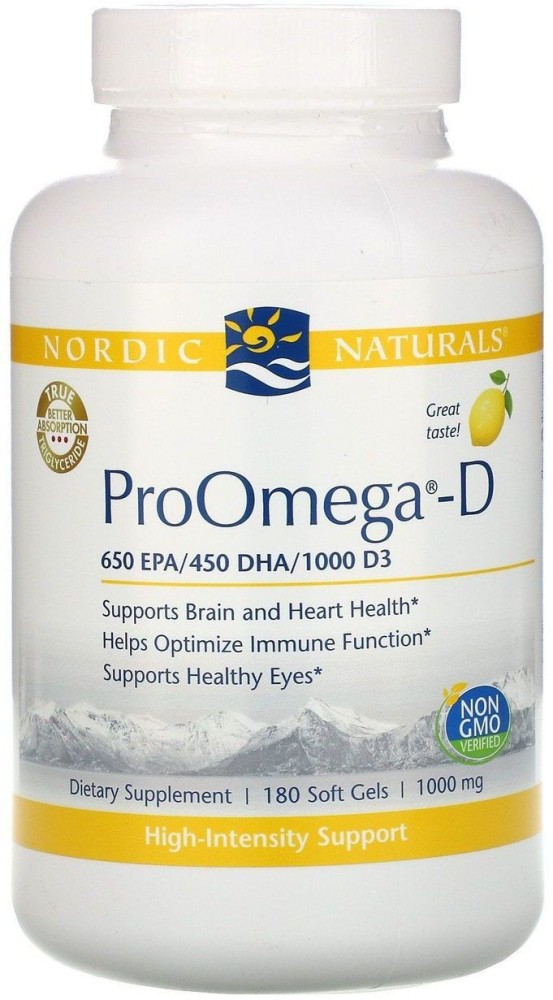 Nordic Naturals - ProOmega-D 120 Softgels, Lemon