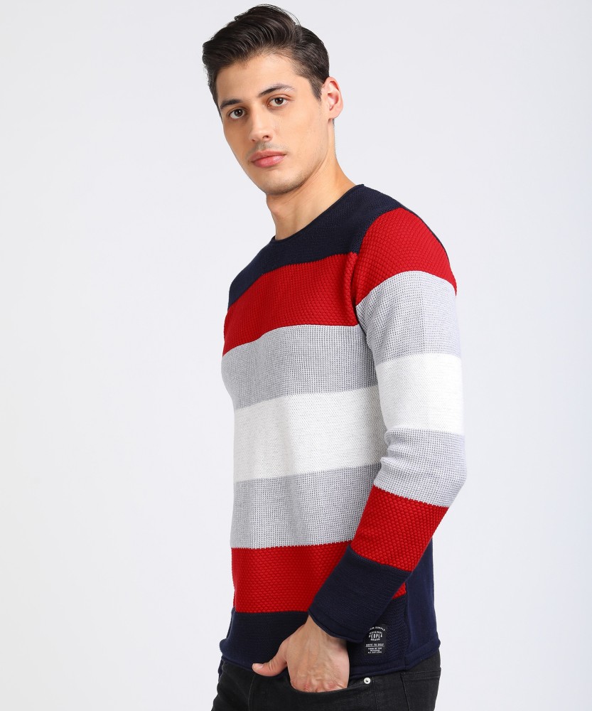 Grey and hotsell red jumper