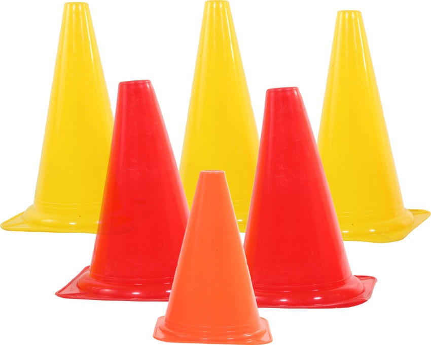 Foricx Combo of 12-Pieces 6-inch Marker Cone and 50 Saucer Cones with  Plastic Stand (Multicolour), Cone for Sports, Football Cones, for Marking  and Tracking Football Kit - Buy Foricx Combo of 12-Pieces
