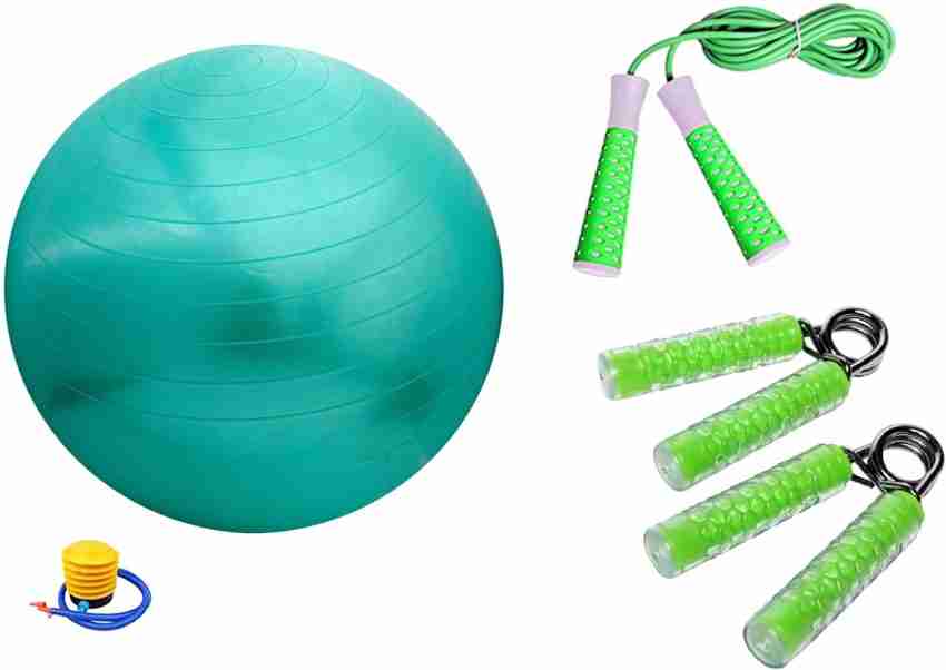 COSCO Gym Ball 75cm with FootPump Jump Rope Elevate and Hand Grip