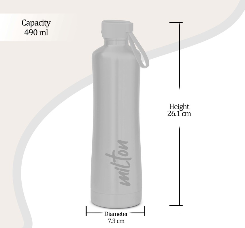 New Milton Thermosteel 24 Hours Hot and Cold Water Bottle, 1(LITRE