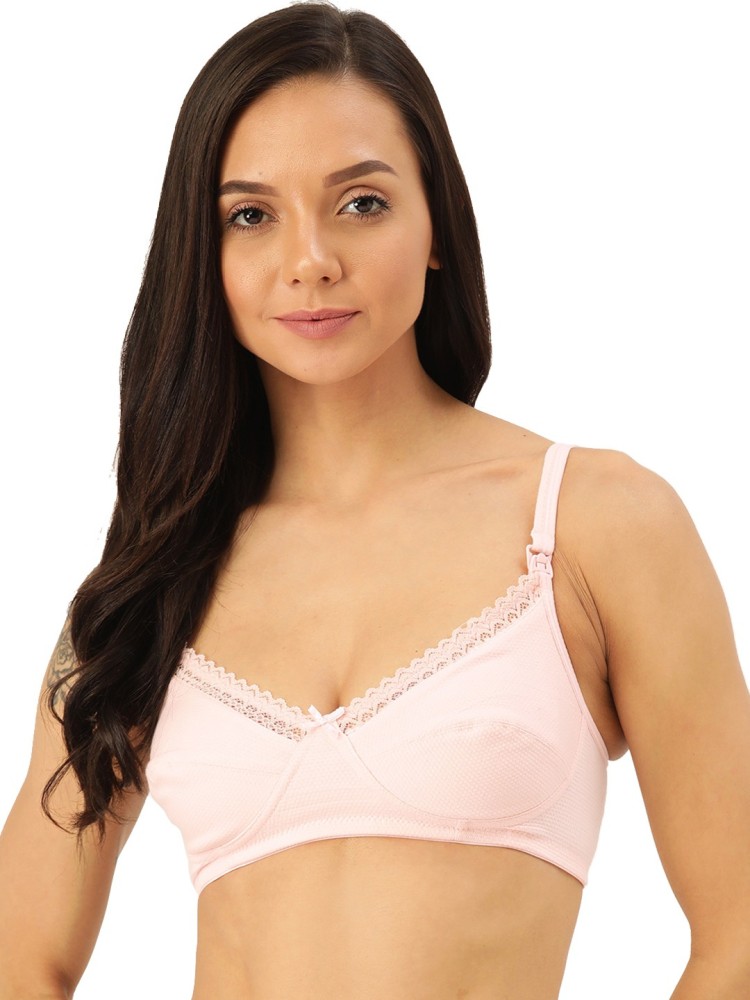 Buy Inner Sense Organic Antimicrobial Soft Nursing Bra Combo of 2 - Nude  Online