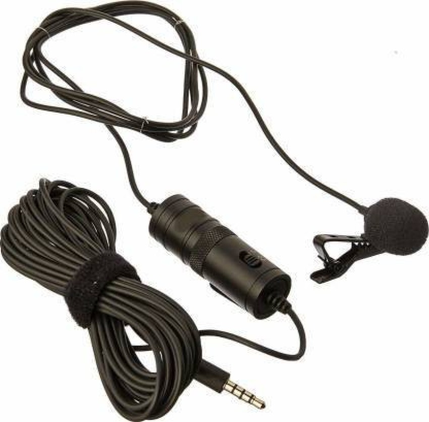 USB 20-foot Cord Clip On Lavalier Microphone for PC & Mac, M1