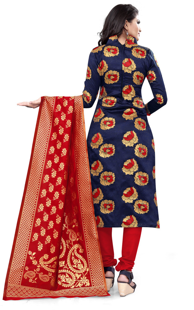 Aviraafashion Cotton Silk Self Design Salwar Suit Material Price