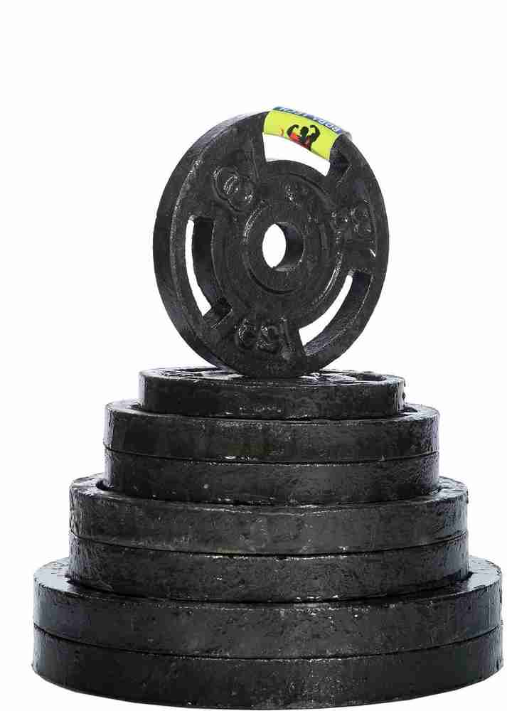 Cast iron top weight lifting plates