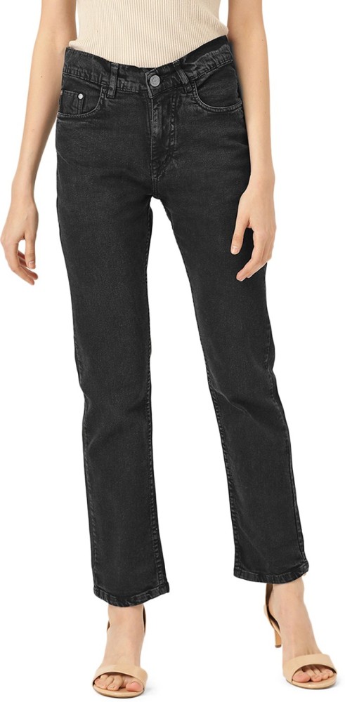 Paris Hamilton Boyfriend Women Black Jeans - Buy Paris Hamilton