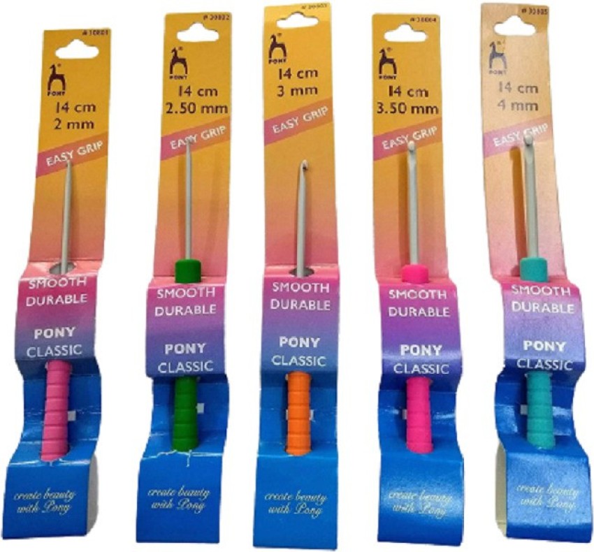 M Fabrics Easy Grip Crochet Hooks with Comfortable Shape Soft