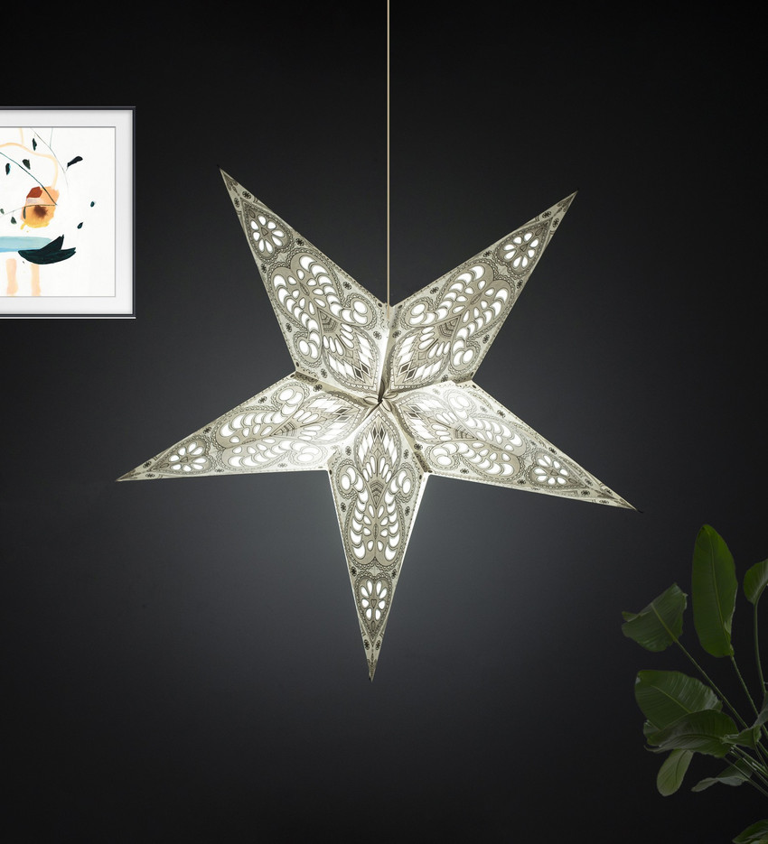 Paper top star lampshade
