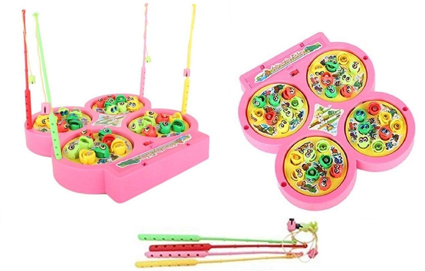 Musical Fish Catching Game for Kids with 32 Fish and 4 Fishing Rods -  Multicolor - Pack of 1 at Rs 240/piece, फिशिंग टॉय in New Delhi