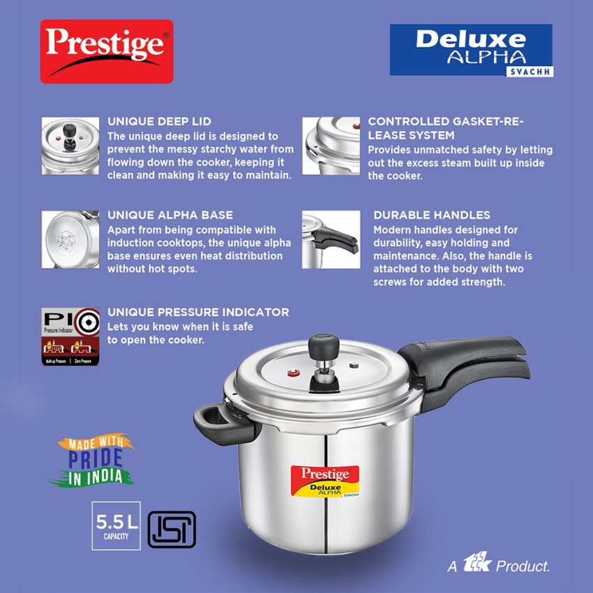 Prestige cooker 5.5 litre price new arrivals