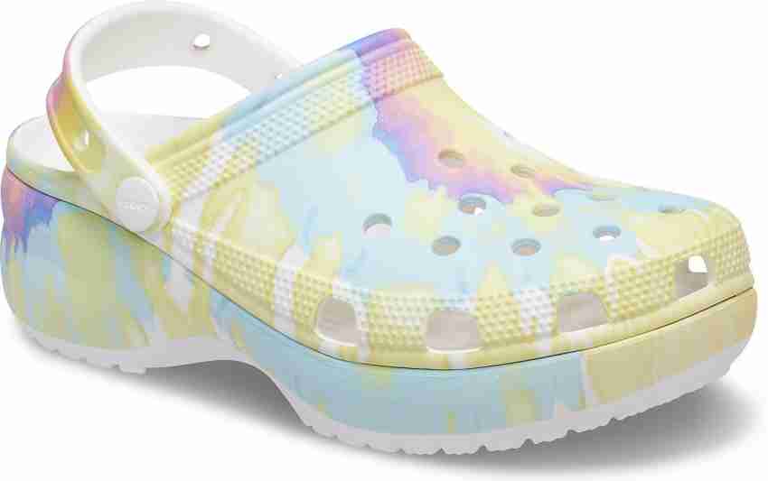 Rainbow pastel online crocs