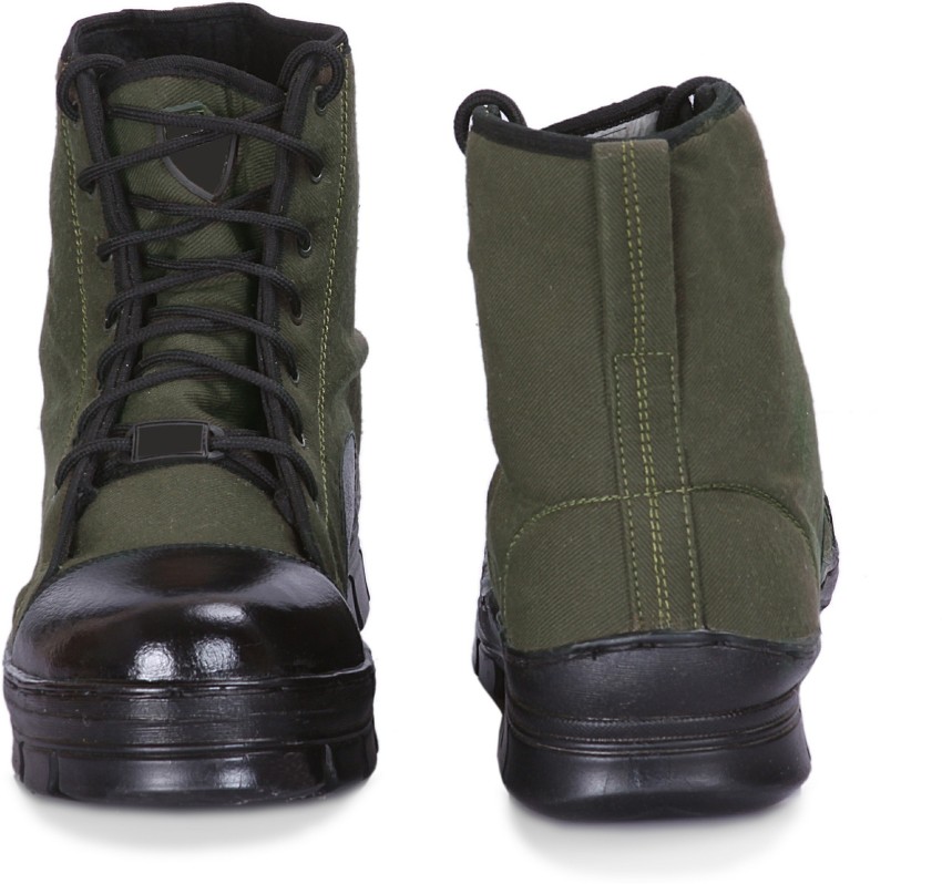 Olive green cheap combat boots