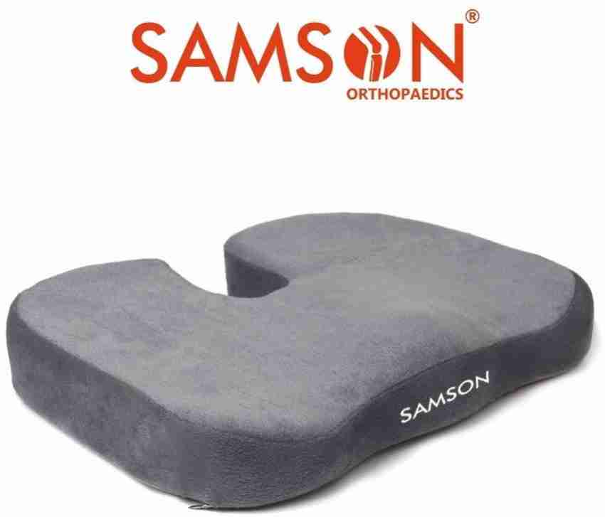 Samson Tailbone Support Pillow (coccyx Cushion) With Memory Foam (for  Sciatica, Coccyx, Orthopaedic, Tailbone, Piles, Hemorrhoid
