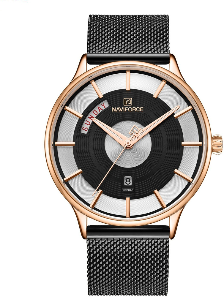 NAVIFORCE NF3007 3007S BLACK Analog Watch For Men Buy