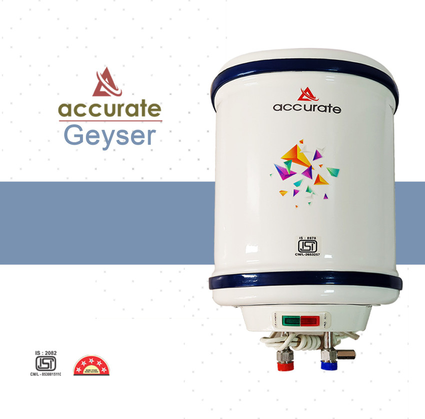 ACCURATE 15 L Storage Water Geyser (Electric With Special Anti Rust  Coating, White) Price in India - Buy ACCURATE 15 L Storage Water Geyser  (Electric With Special Anti Rust Coating, White) online