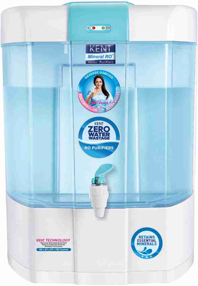 Buy KENT Pearl 8L RO + UV + UF + UV-in-tank + TDS Water Purifier with  Detachable Storage Tank and Zero Water Wastage (White) Online - Croma