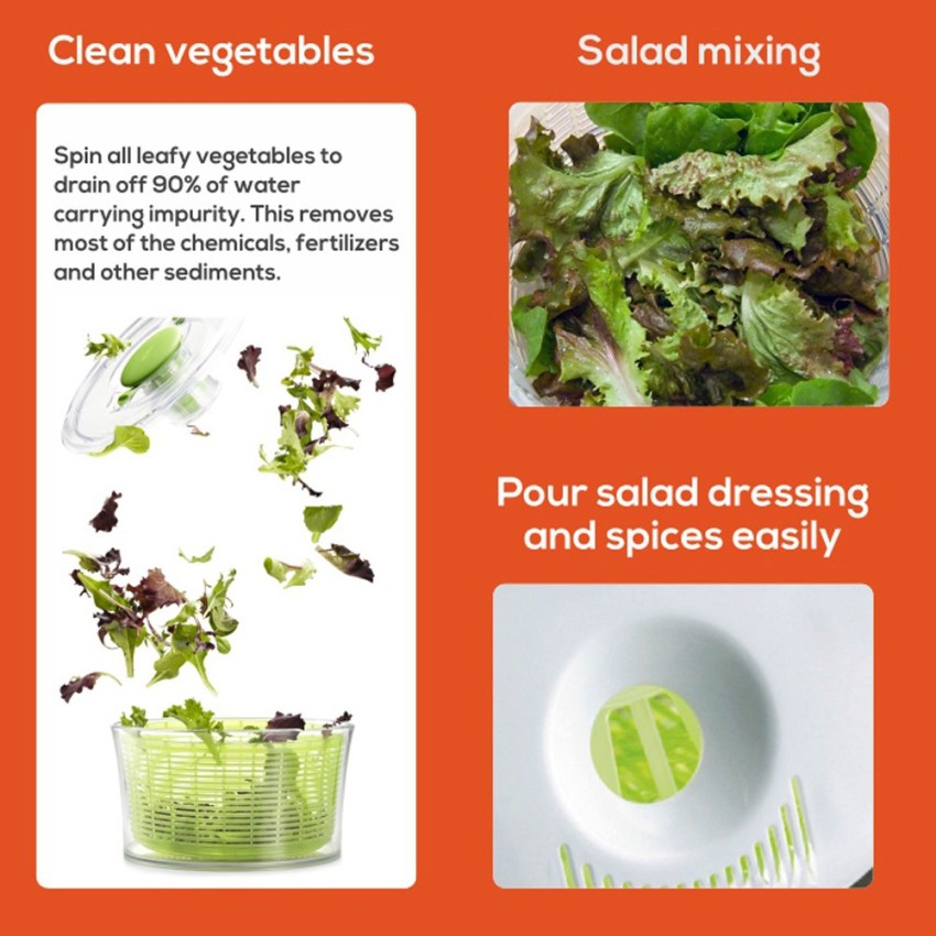 Wonderchef Vegetable Cleaner & Salad Spinner 