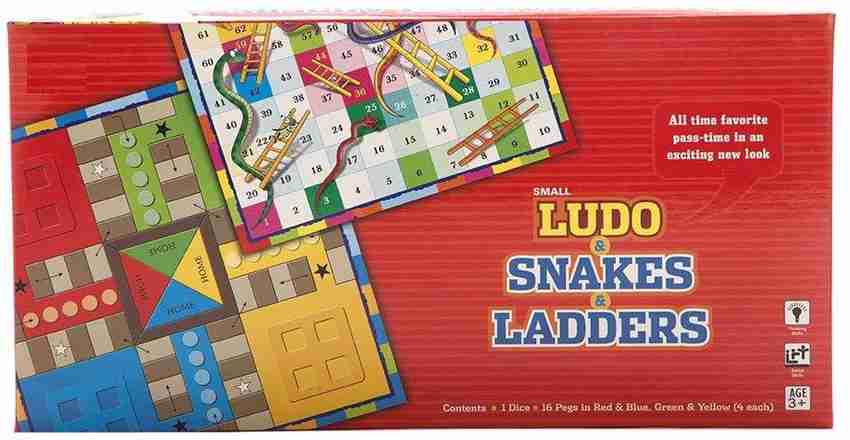 Buy Zhirk Ludo and Snakes & Ladders Big-Premium Multicolour Board