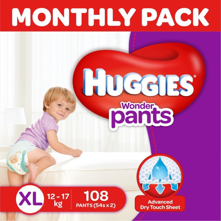 Buy Huggies Wonder Pants Diapers - Extra Small Size Online at Best