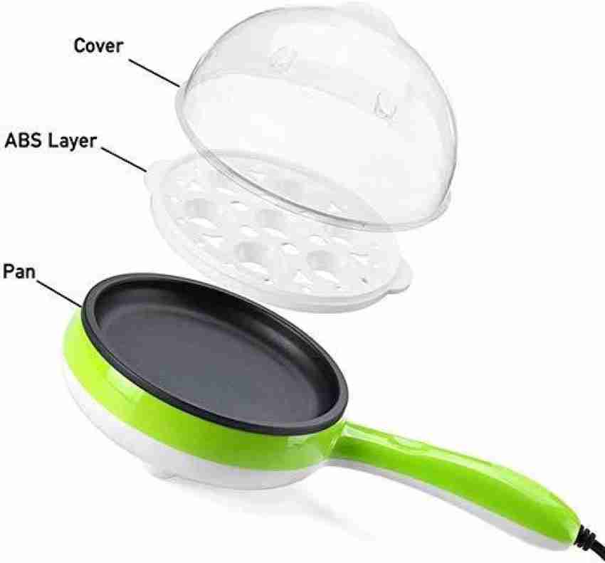 Electric Egg Boiler And Steamer Cum Omelette Frying Pan(Assorted