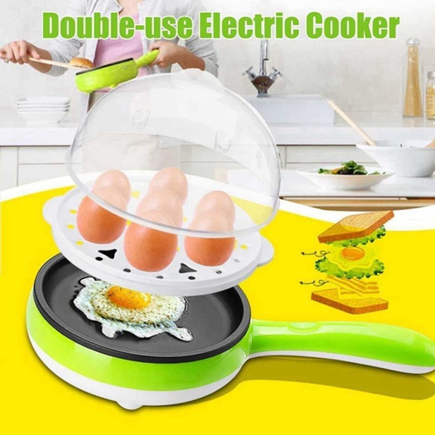 Multifunction Fry Pan 2 In 1 Egg Boiler Fryer Electric Non-Stick