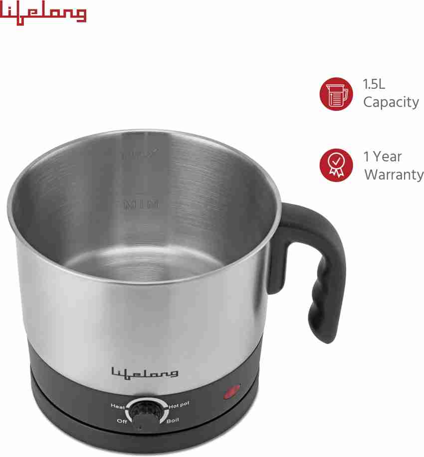 lifelong multifunction cooker kettle 1.5 litres