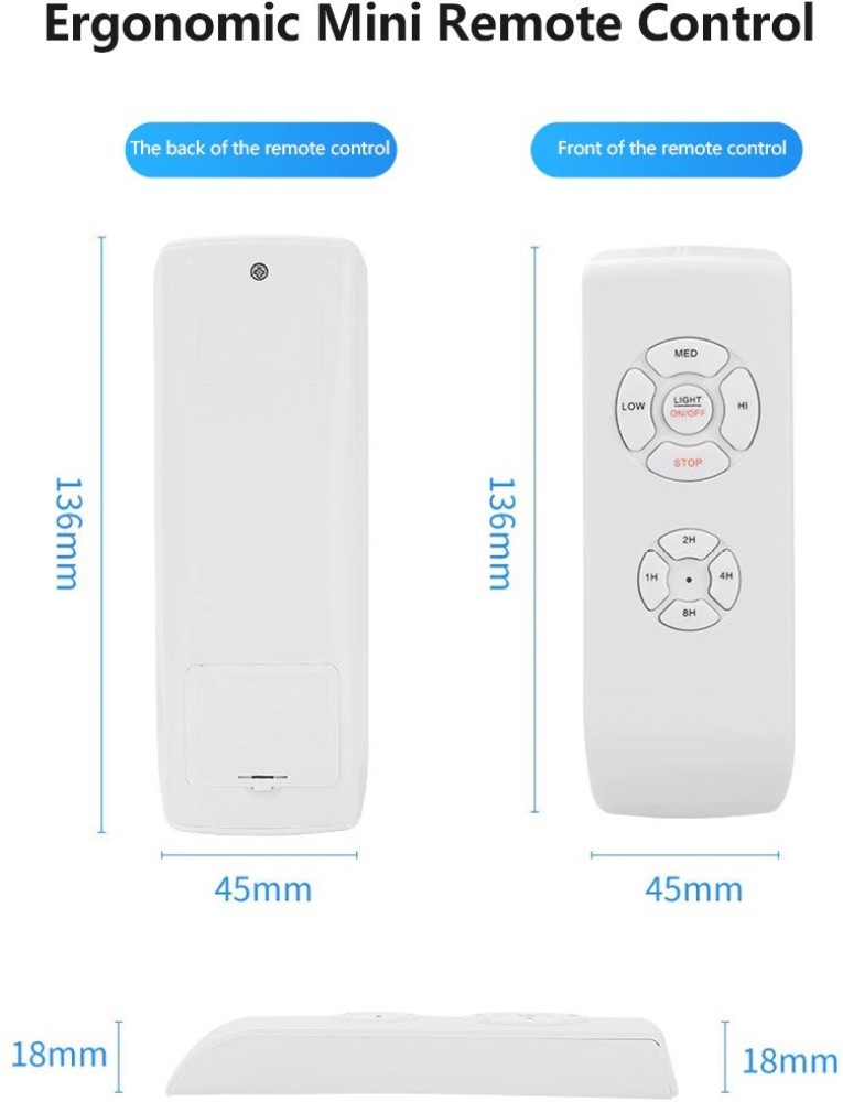 Home Use Universal Fan and Light Wireless Digital Remote Control