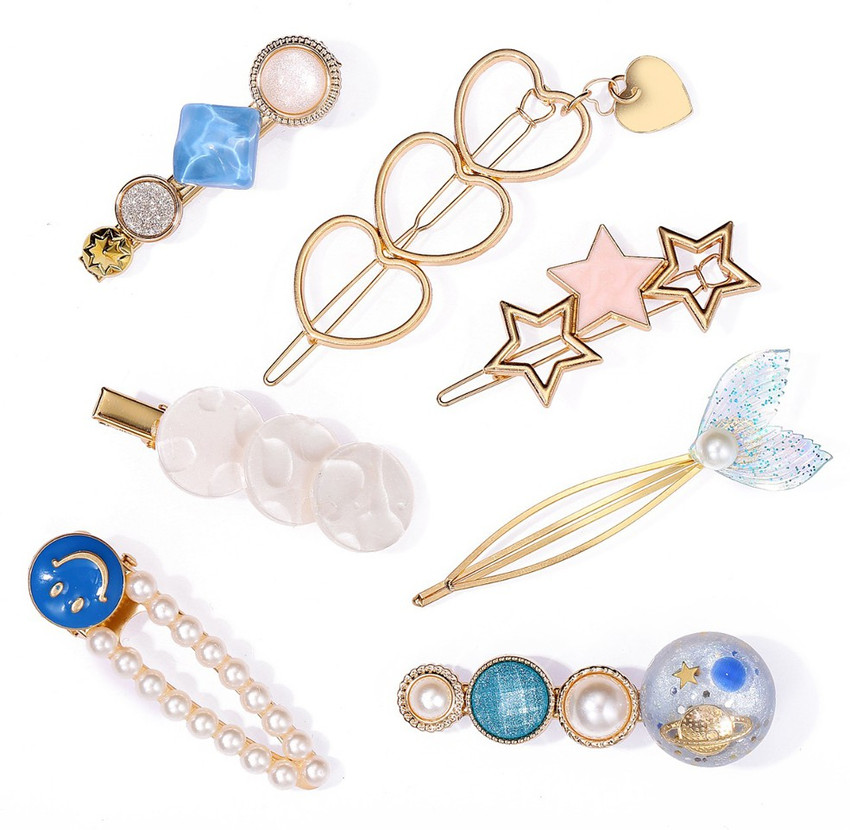 Jewels Galaxy Trendy 7 Pcs Hair Clip Price in India Buy Jewels
