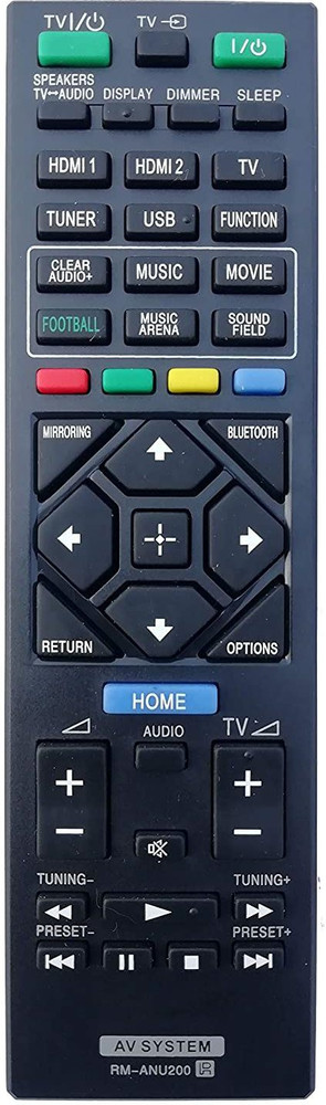 LipiWorld RM ANU200 AV System Remote Control Sony Remote