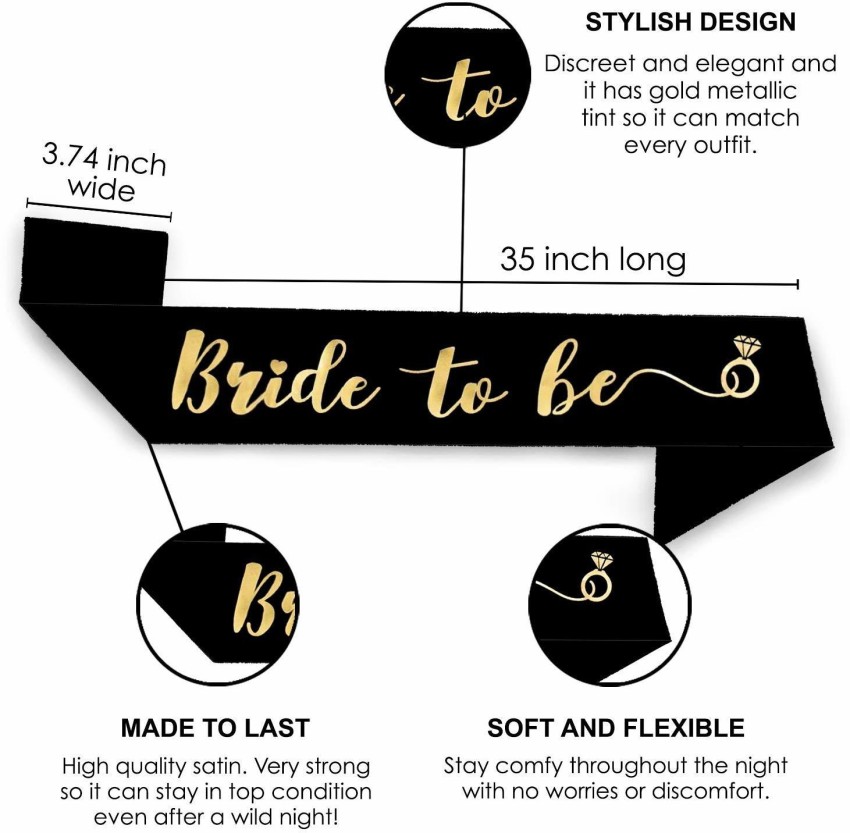 Buy Beistle Just Married Satin Sash, 33-Inch by 4-Inch Online at  desertcartINDIA