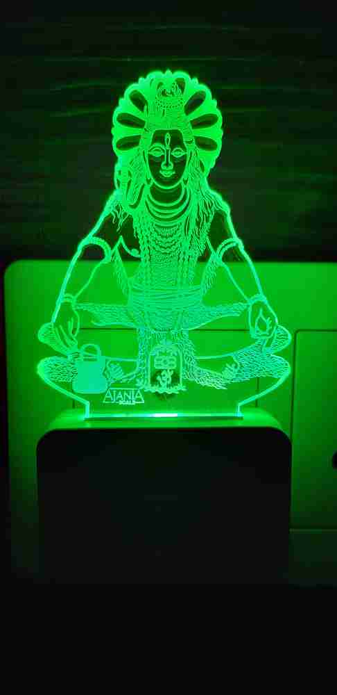 Super Ajanta 2071 Lord Shiva 3D Illusion Night Lamp Comes with 7