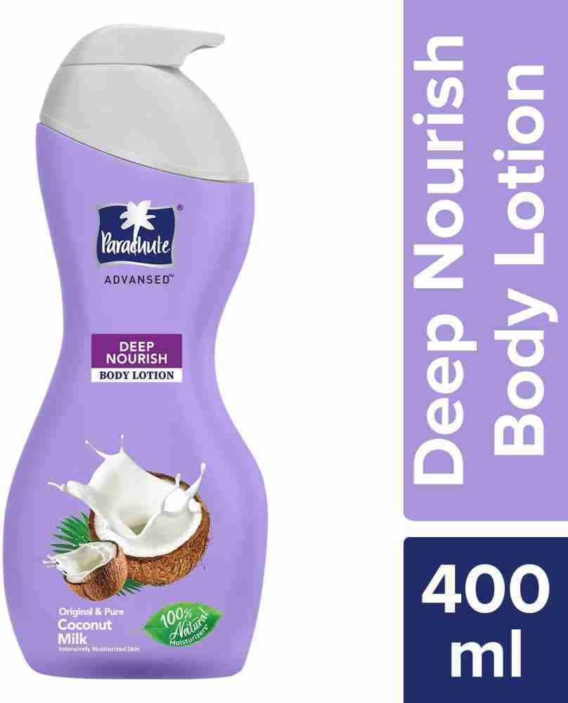 Parachute Advansed Deep nourish Coconut milk Body lotion (400ml) - Price in  India, Buy Parachute Advansed Deep nourish Coconut milk Body lotion (400ml)  Online In India, Reviews, Ratings & Features