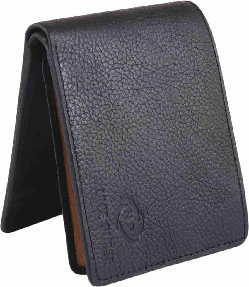 Nice Purse Men Casual Formal Black Genuine Leather Wallet Black