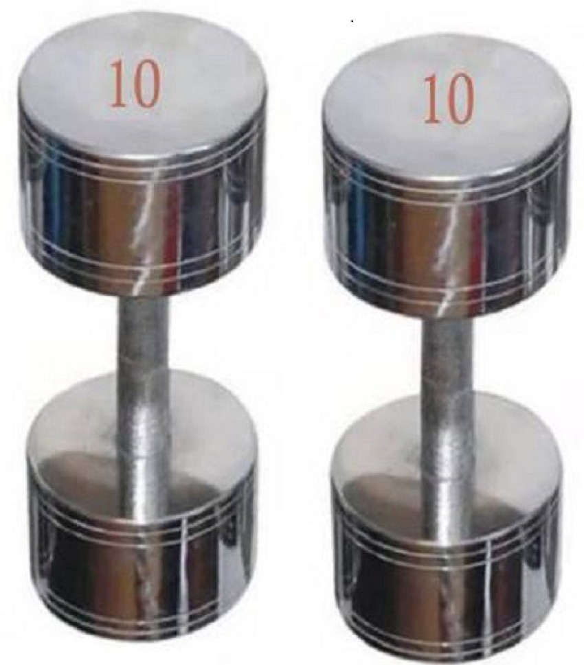 sportsistic set of 10kg X 2 Steel Dumbbell hbfe1 Adjustable